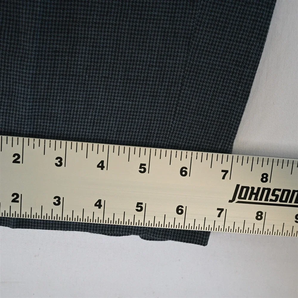 Banana Republic 30x30‎ Blue Houndstooth 100% Linen 582075 Slim Mens Dress Pants